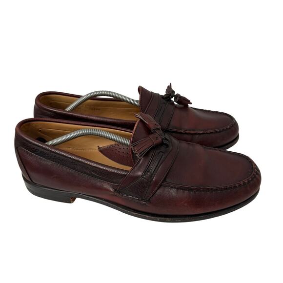 FootJoy Loafers Mens Size 11.5 D Brown Leather Vintage Tassel Dress Made In USA main image 5